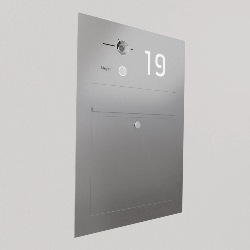 Briefkasten Edelstahl Hausnummer B3V-LC LOGOS