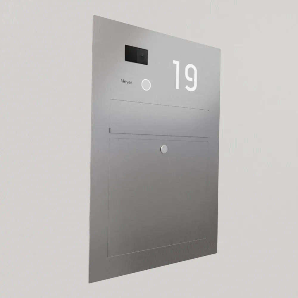 Briefkasten Edelstahl Hausnummer B3V-LC Ultra
