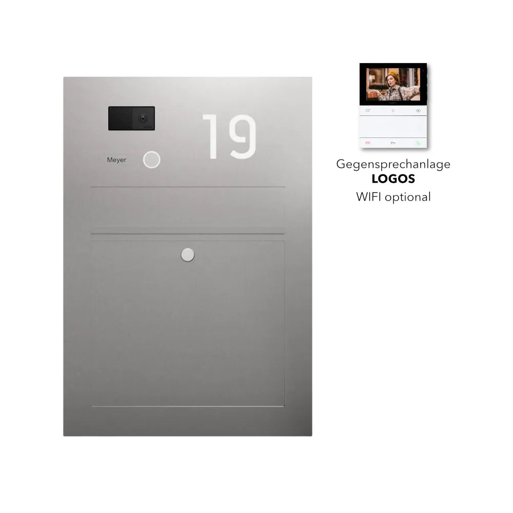 Briefkasten Edelstahl Hausnummer B3V-LC Ultra