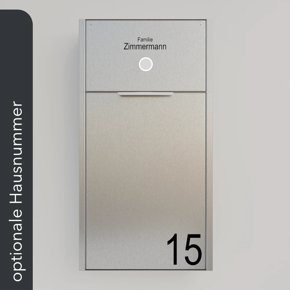 Briefkasten Edelstahl B4 Small Türklingel