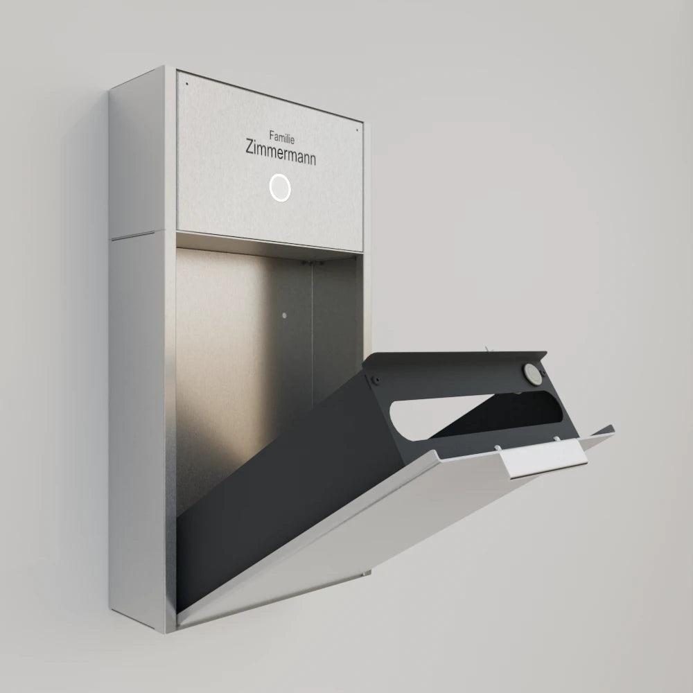 Briefkasten Edelstahl B4 Small Türklingel