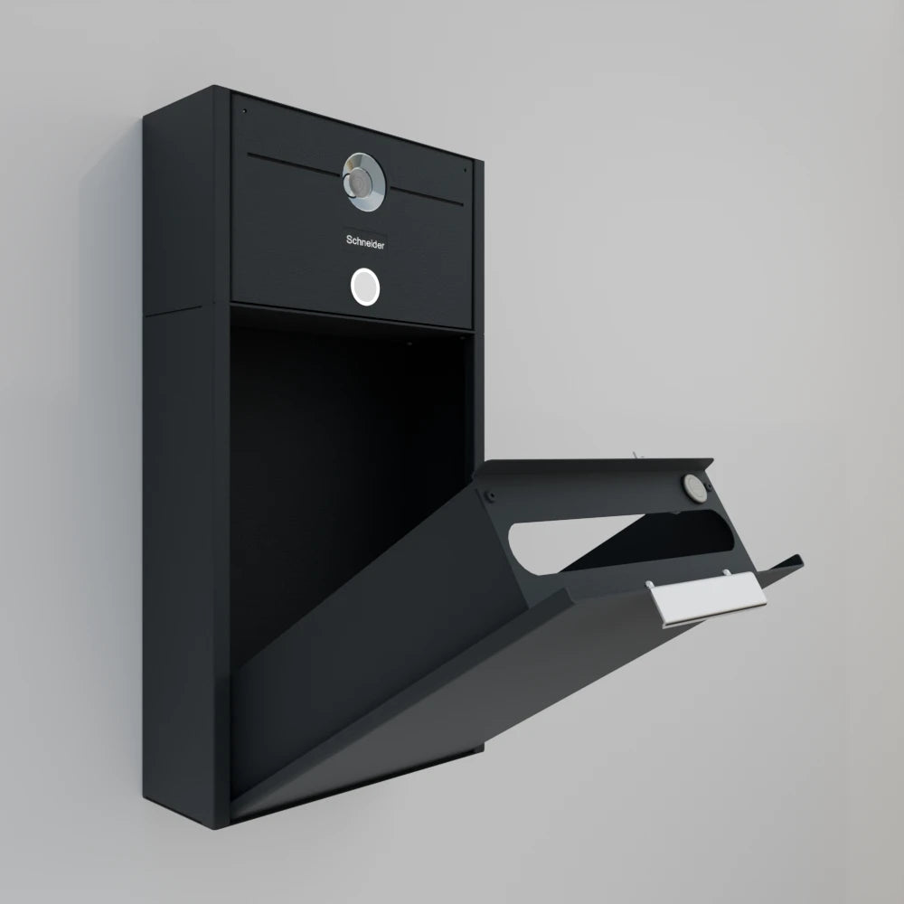Anthrazit Briefkasten B4 Small Video