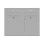 Briefkasten Edelstahl B2 Twin