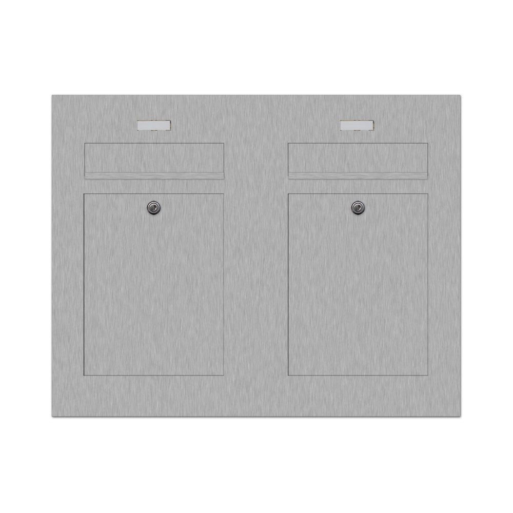 Briefkasten Edelstahl B2 Twin