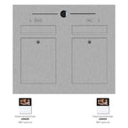 Briefkasten Edelstahl B2V-LC Twin