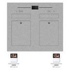 Briefkasten Edelstahl B2V-LC Twin Ultra