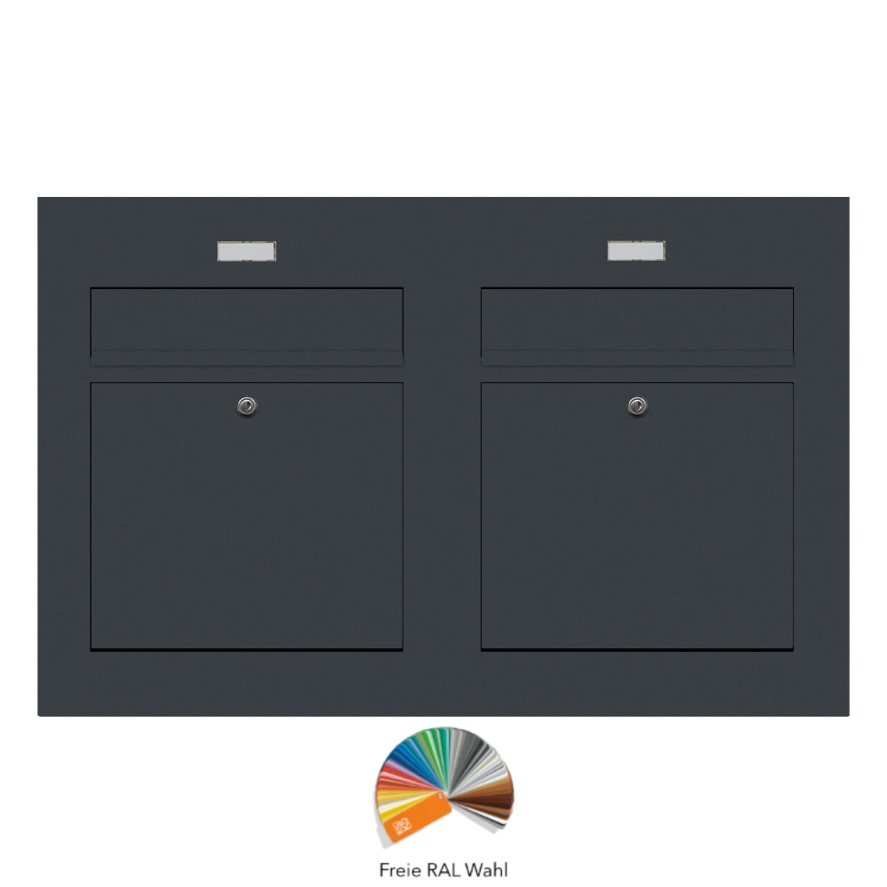 Briefkasten Edelstahl B3 Twin