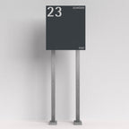 Edelstahl Briefkasten freistehend B1 7016