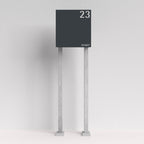 Briefkasten Anthrazit freistehend – B1 Light OZ