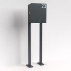 Briefkasten Anthrazit freistehend – B1 Light OZ