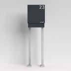 Briefkasten Anthrazit freistehend – B1 Light