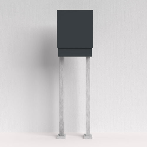 Briefkasten Anthrazit freistehend – B1 Light