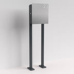 Edelstahl Briefkasten freistehend – B1 Light Steel OZ