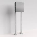 Edelstahl Briefkasten freistehend – B1 Light Steel OZ