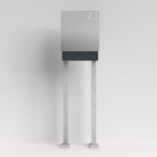 Edelstahl Briefkasten freistehend – B1 Light Steel