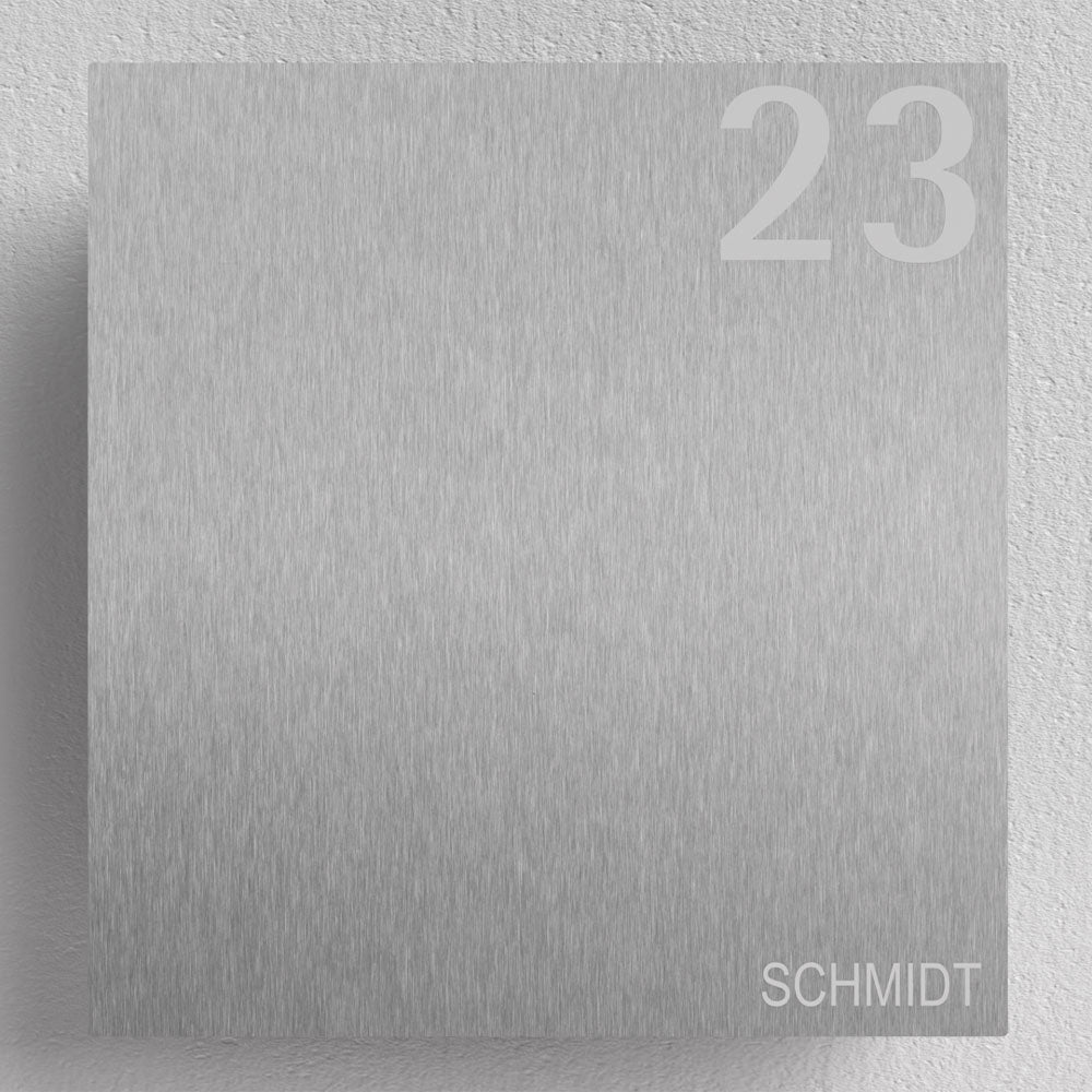 Edelstahl Briefkasten – B1 Light Steel OZ