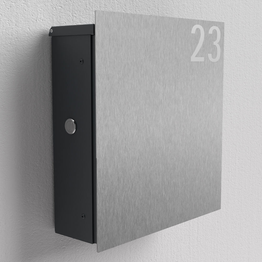 Edelstahl Briefkasten – B1 Light Steel OZ