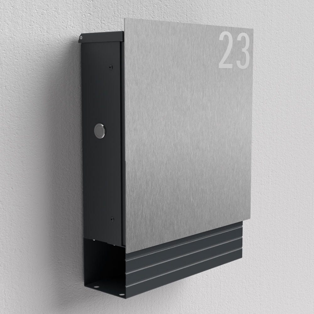 Edelstahl Briefkasten – B1 Light Steel
