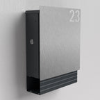 Edelstahl Briefkasten – B1 Light Steel