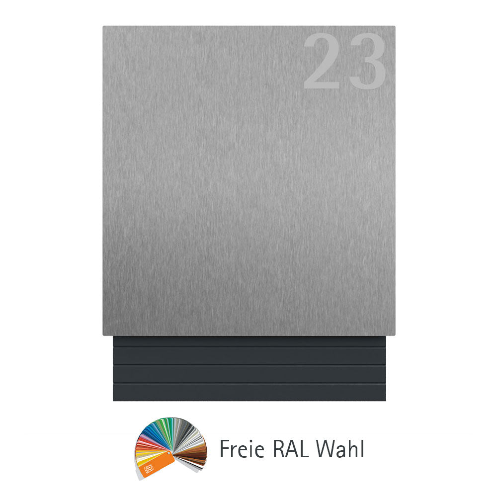 Edelstahl Briefkasten – B1 Light Steel