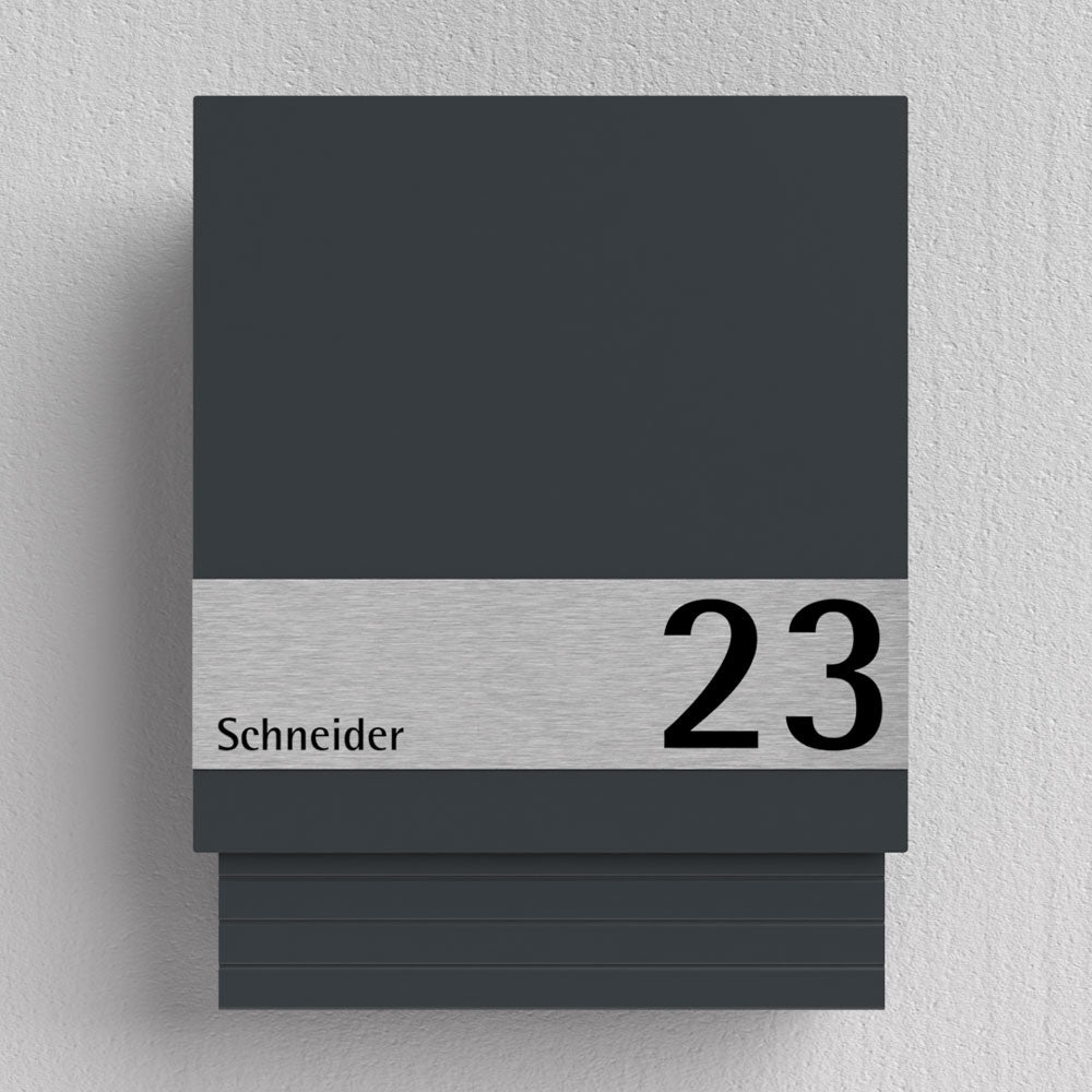 Edelstahl Briefkasten B1 Light Shield