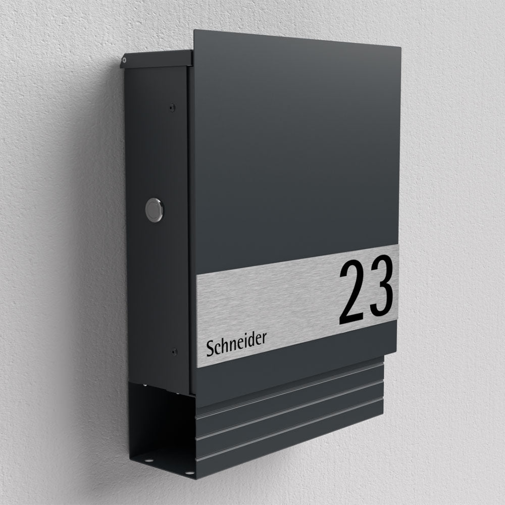 Edelstahl Briefkasten B1 Light Shield
