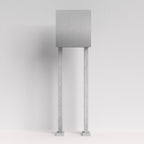 Edelstahl Briefkasten freistehend – B1 Light Steel OZ