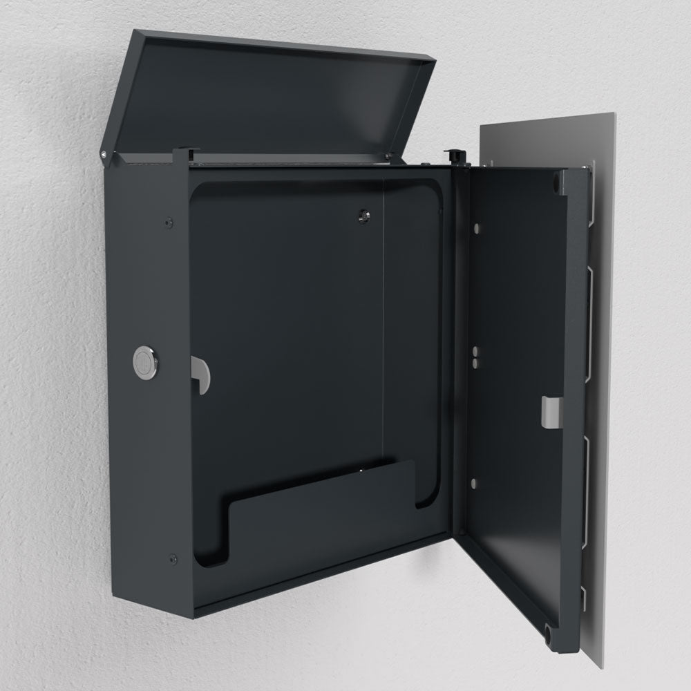 Edelstahl Briefkasten – B1 Light Steel OZ