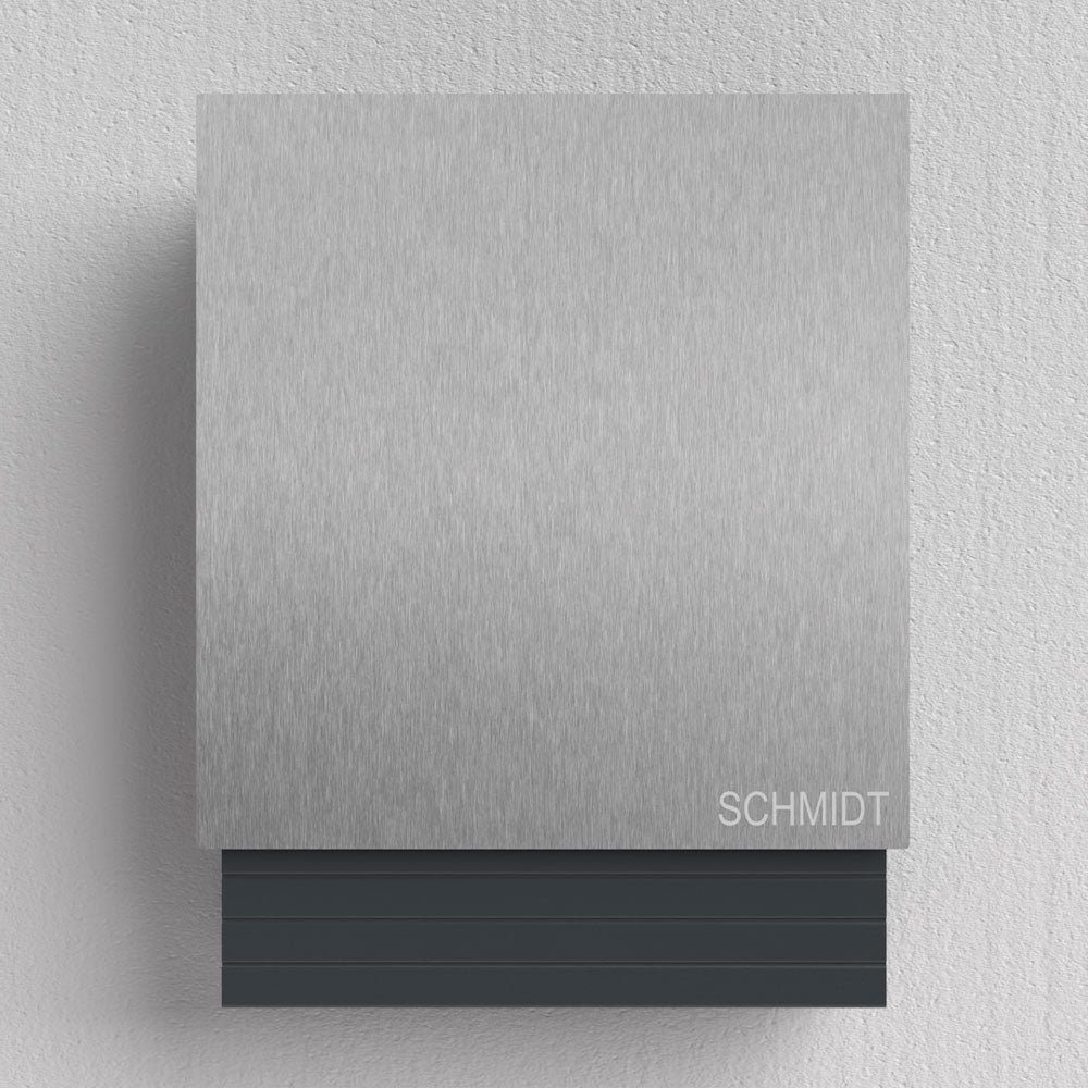 Edelstahl Briefkasten – B1 Light Steel