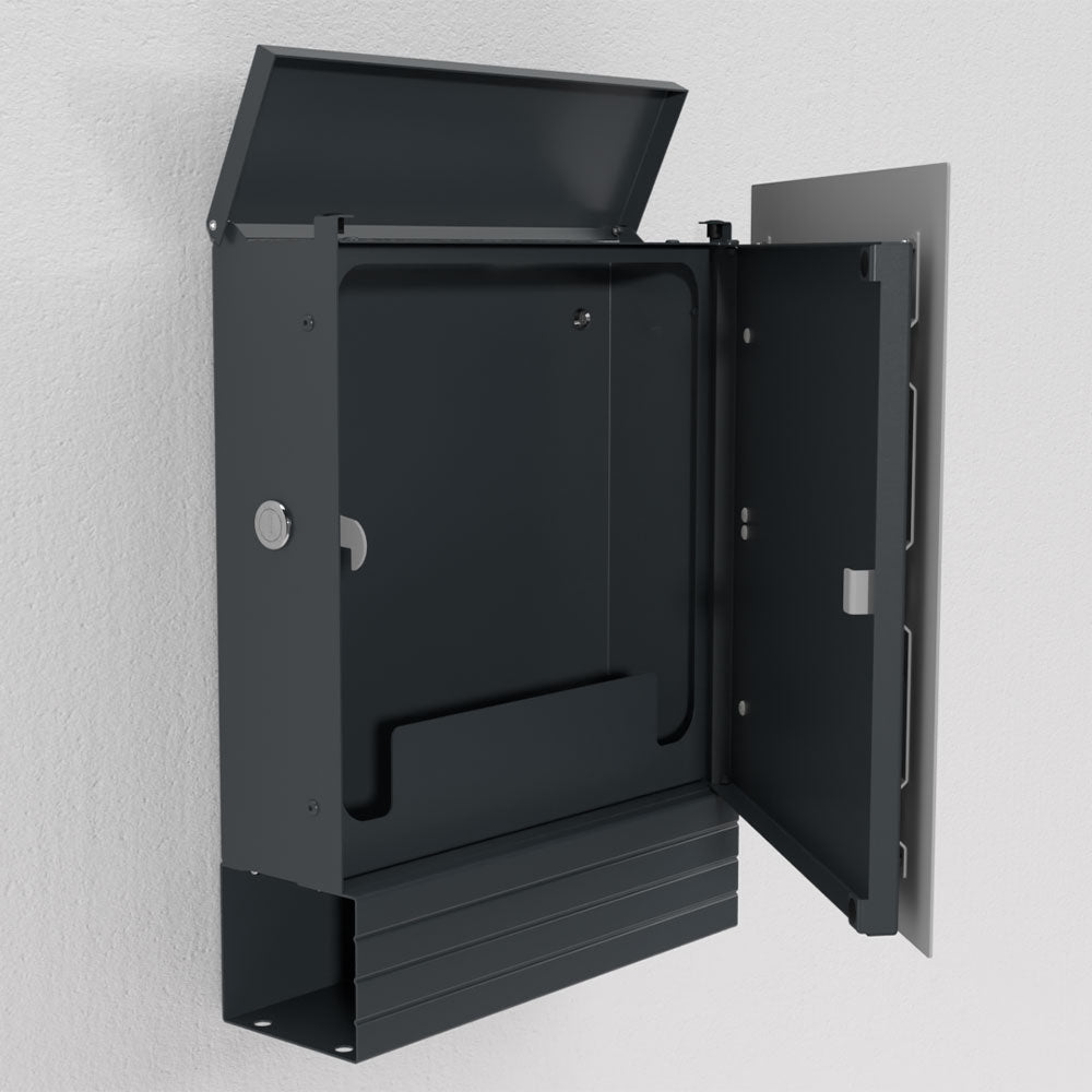 Edelstahl Briefkasten – B1 Light Steel