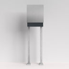 Edelstahl Briefkasten freistehend – B1 Light Steel