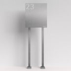 Edelstahl Briefkasten freistehend – B1 Steel