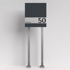 Briefkasten Edelstahl B1 Shield freistehend