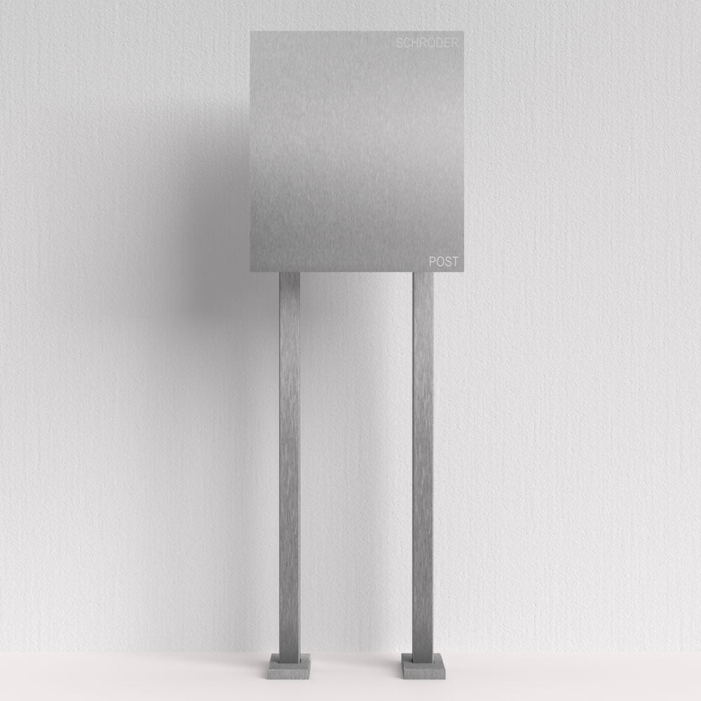Edelstahl Briefkasten freistehend – B1 Steel