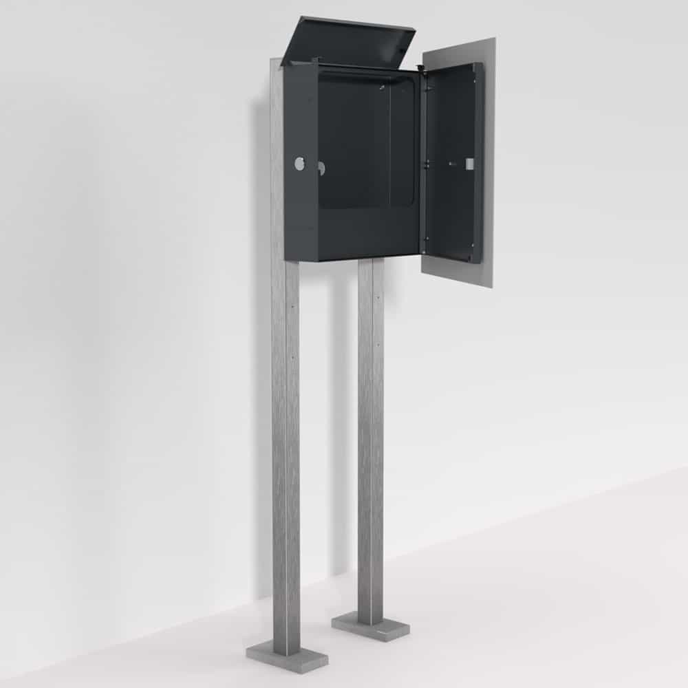 Edelstahl Briefkasten freistehend – B1 Steel