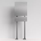 Edelstahl Briefkasten mit Zeitungsfach freistehend – B1 Steel