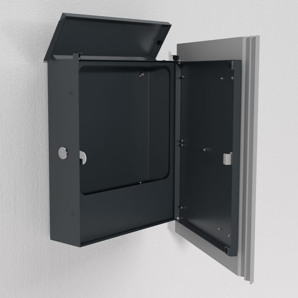 Edelstahl Briefkasten – B1 Wave