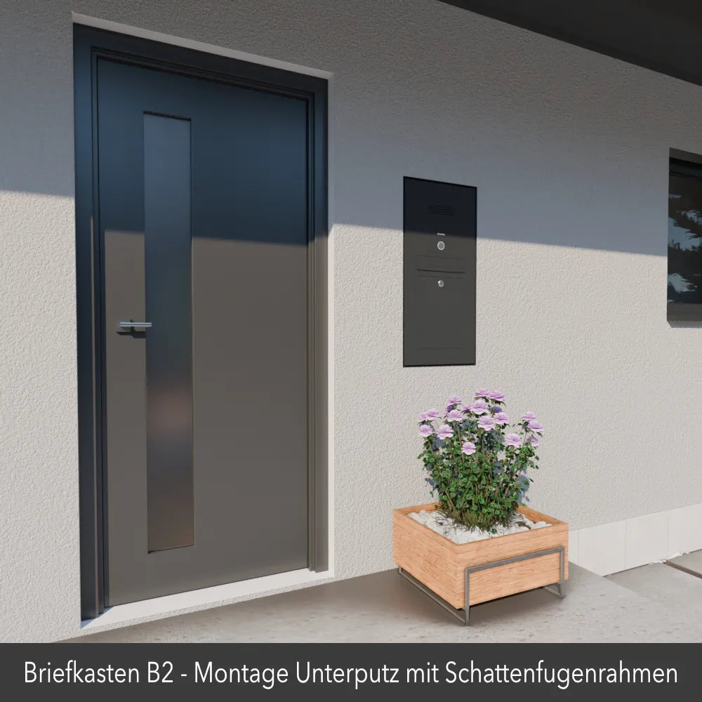 Briefkasten Türsprechanlage Edelstahl B2 Audio