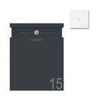 Edelstahl Briefkasten Audio B5 Anthrazit