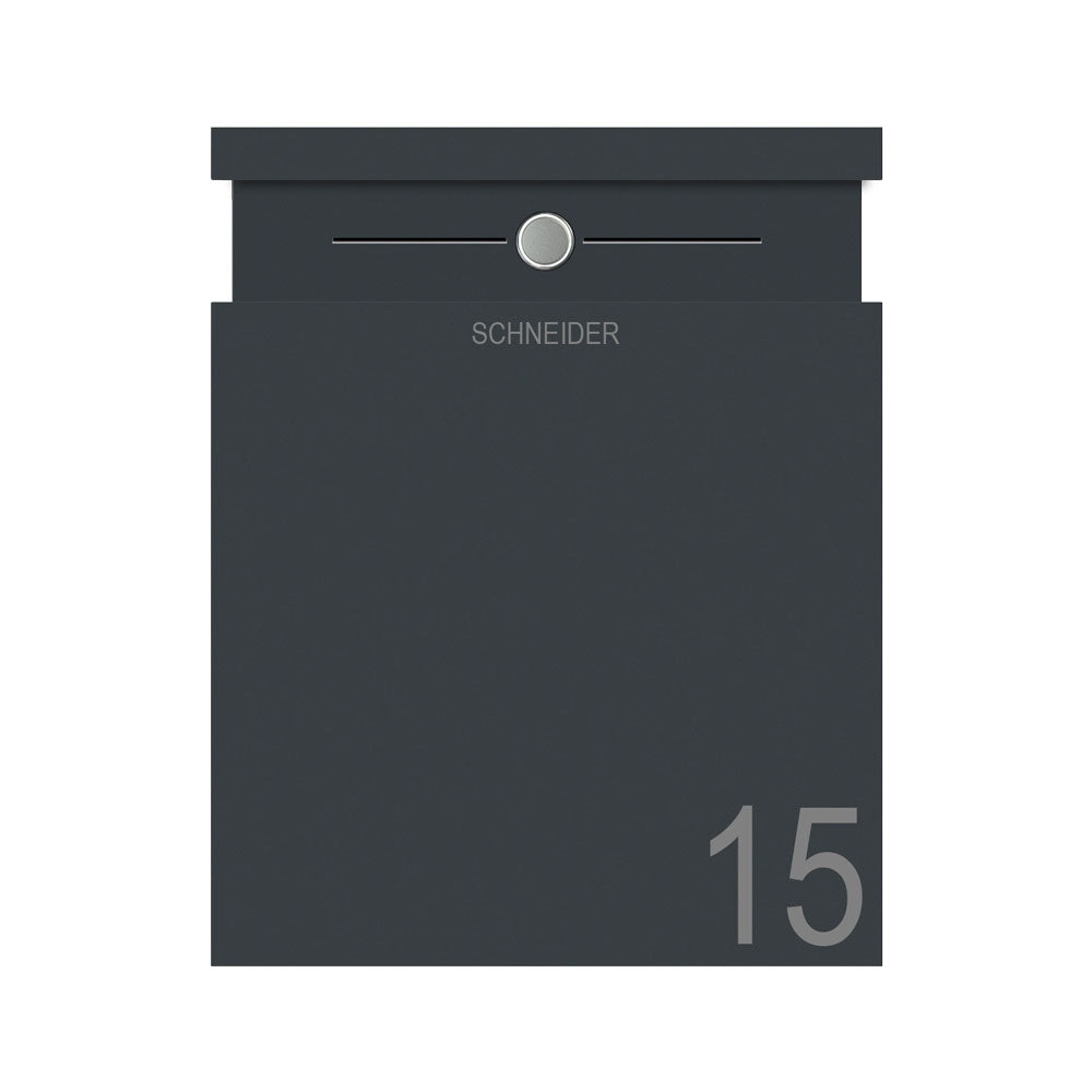Edelstahl Briefkasten B5 Anthrazit