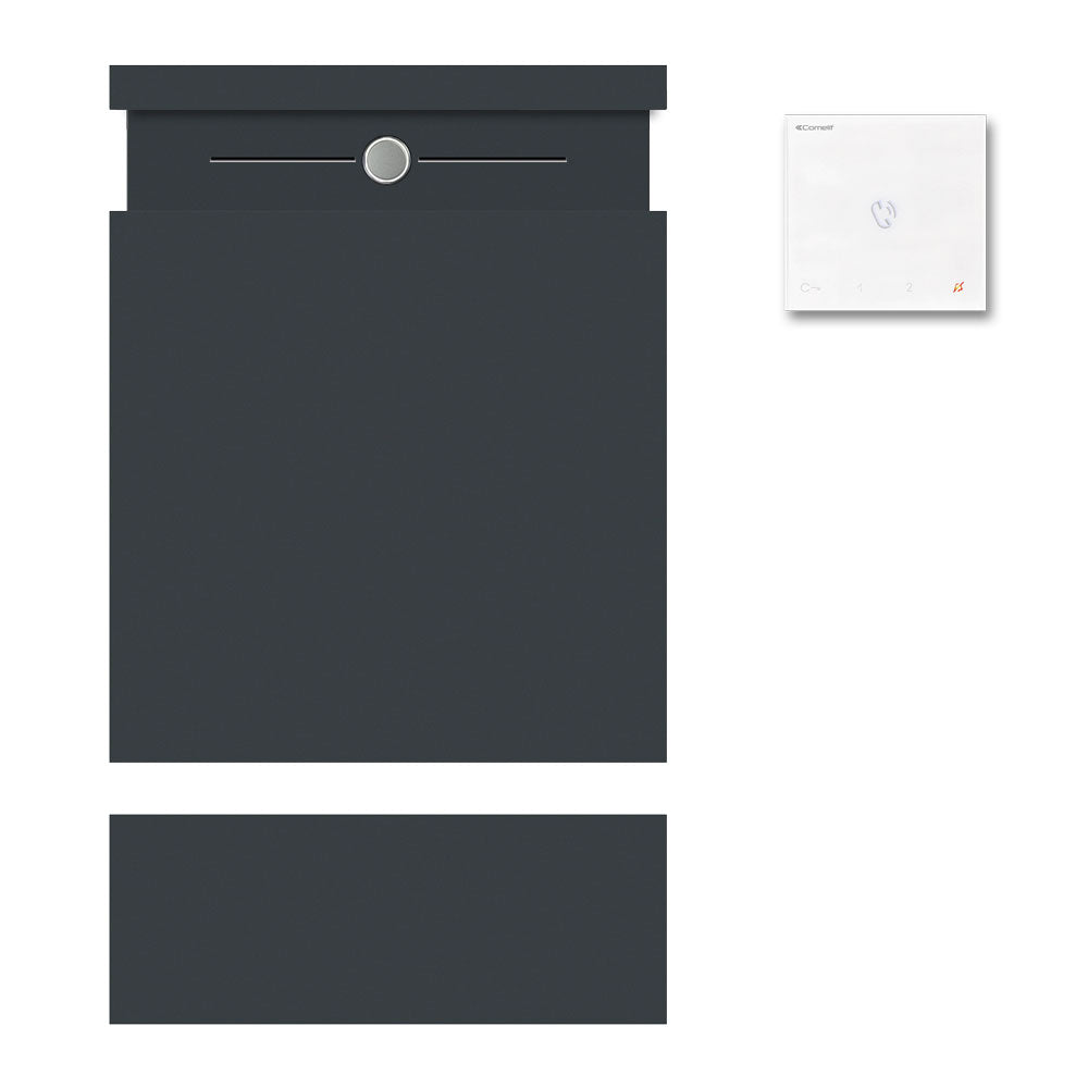 Edelstahl Briefkasten Zeitungsfach Audio B5 Anthrazit
