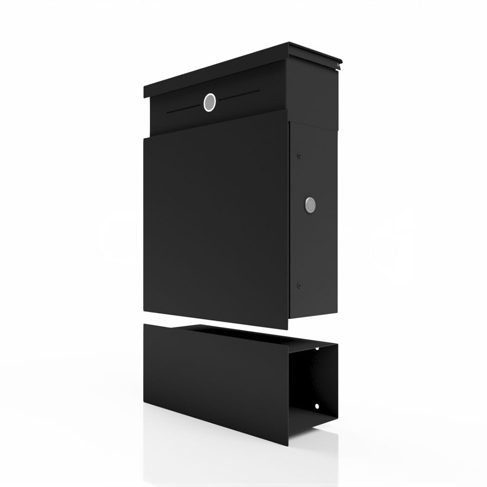 Edelstahl Briefkasten Zeitungsfach Audio B5 Anthrazit