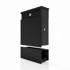 Edelstahl Briefkasten Zeitungsfach Audio B5 Anthrazit