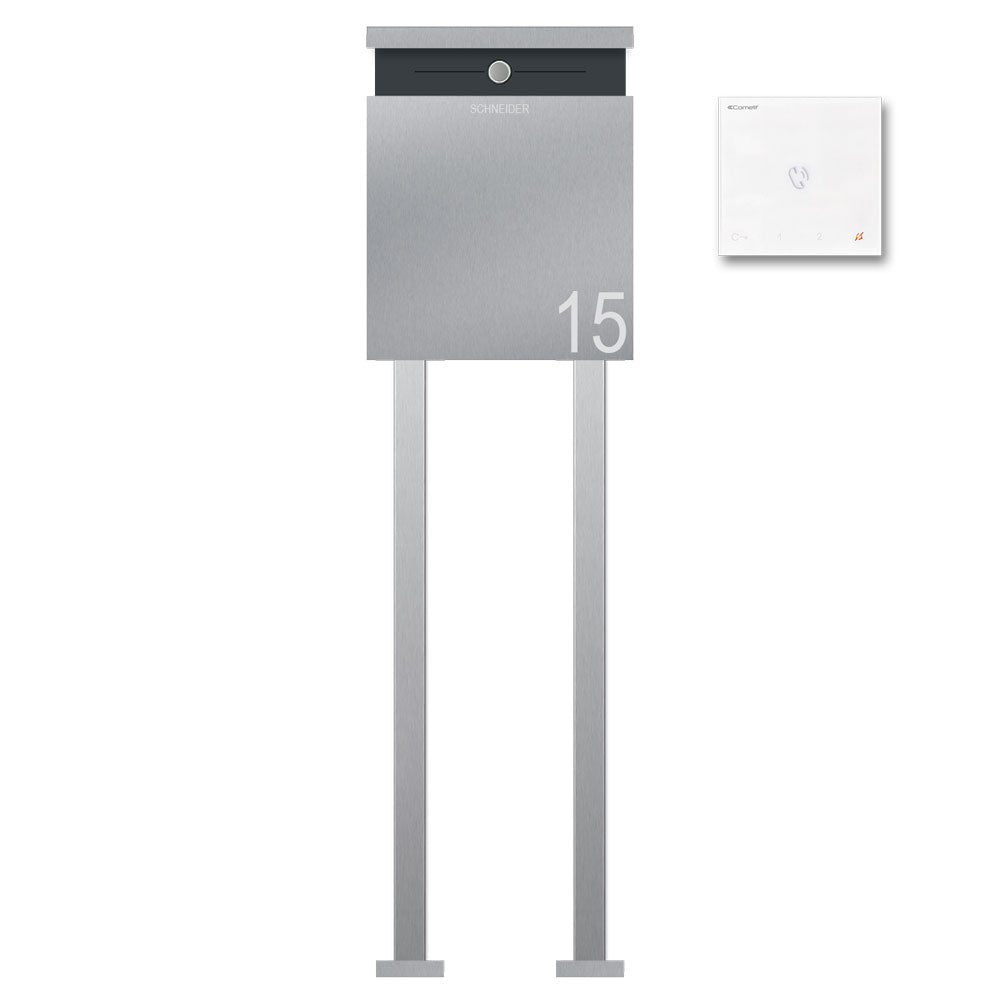 Edelstahl Briefkasten Freistehend Audio B5 Steel