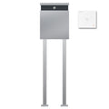 Edelstahl Briefkasten Freistehend Audio B5 Steel
