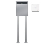 Edelstahl Briefkasten Freistehend Audio B5 Steel