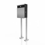 Edelstahl Briefkasten Freistehend B5 Steel