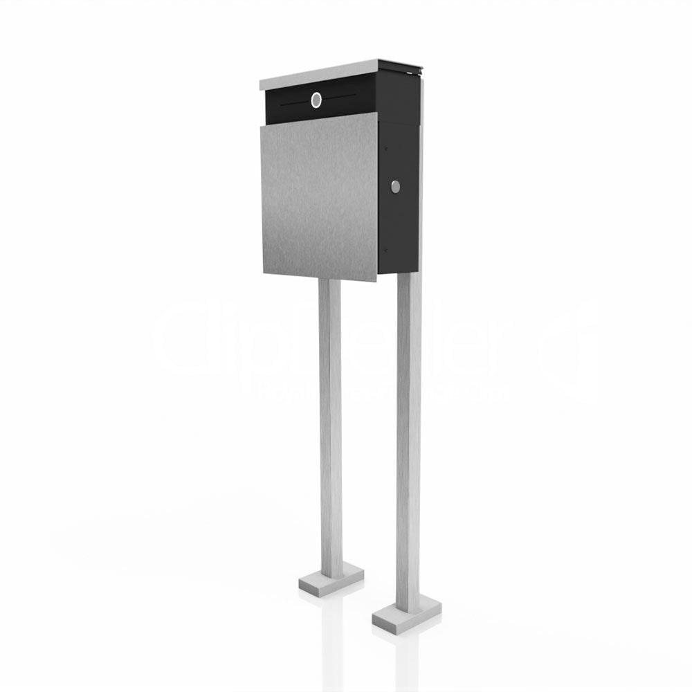 Edelstahl Briefkasten Freistehend Audio B5 Steel