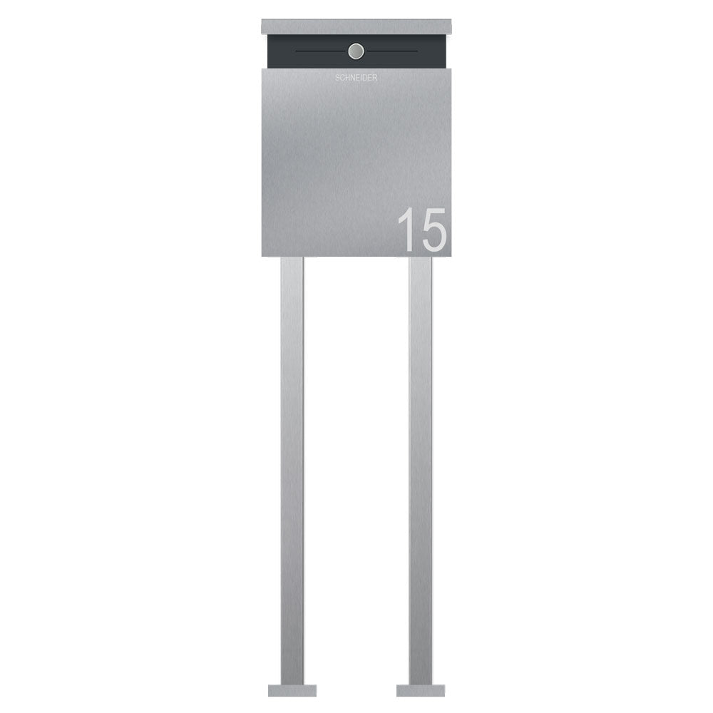 Edelstahl Briefkasten Freistehend B5 Steel