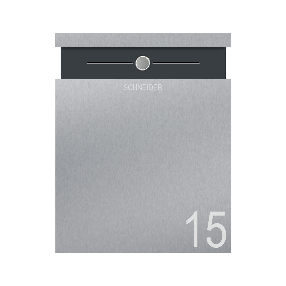 Edelstahl Briefkasten B5 Steel
